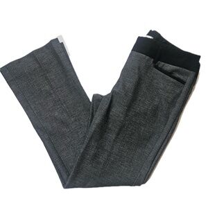 Express Columnist Pants Womens 6 Short Gray Black Dress Work‎ Trousers Stretch